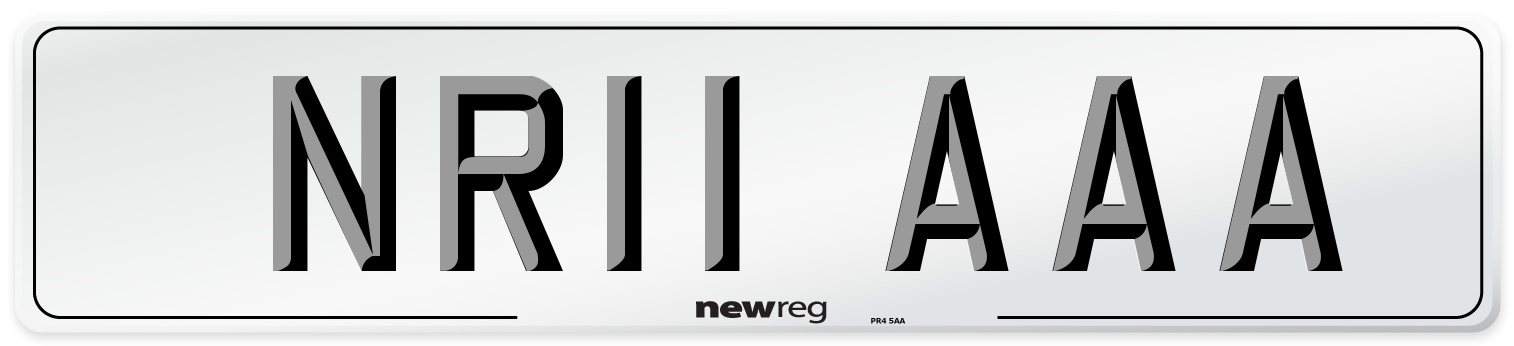 NR11 AAA Number Plate from New Reg